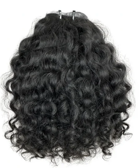 Ashabi Curly Clip-In Hair Extensions – Voluminous, Bouncy Curls (200g)