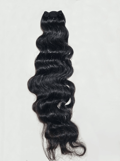 Indian Deep Wavy | Ashabi's 100% Raw Indian Wavy Hair - Natural Texture, Versatile Style